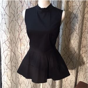 White House Black Market peplum waist sleeveless